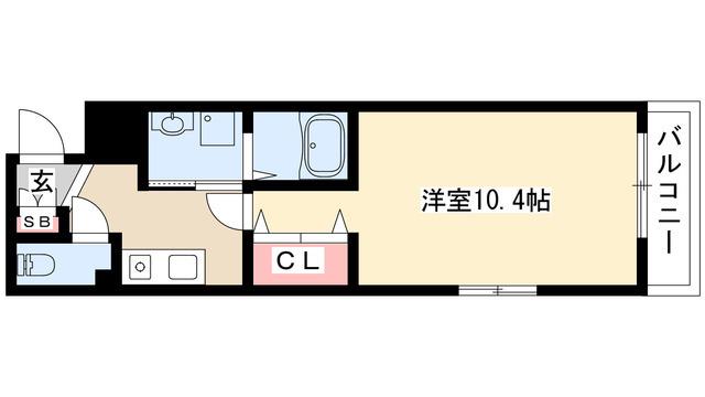 セントラルハイツ名古屋(1K/4階)の間取り写真