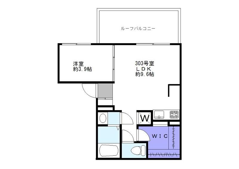 FOLS CLASS阿佐ヶ谷(1LDK/3階)の間取り写真