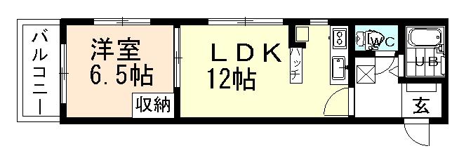 ジョイナス大町(1LDK/3階)の間取り写真