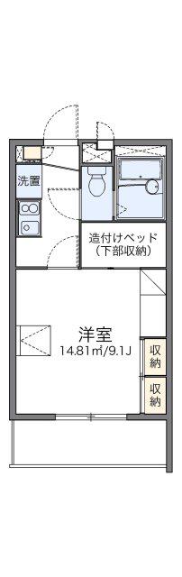 レオパレスアルナージ(1K/2階)の間取り写真