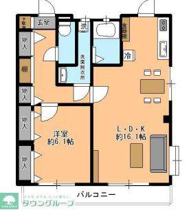 栄マンション(2LDK/3階)の間取り写真