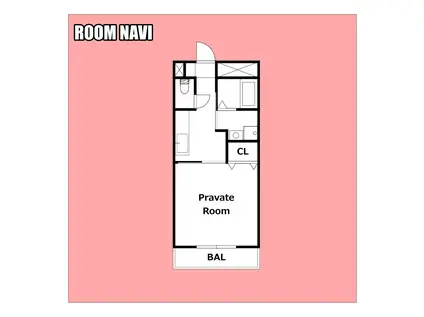 BE BLDG(1K/3階)の間取り写真