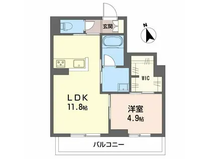 パルテ ソノーレ(1LDK/3階)の間取り写真