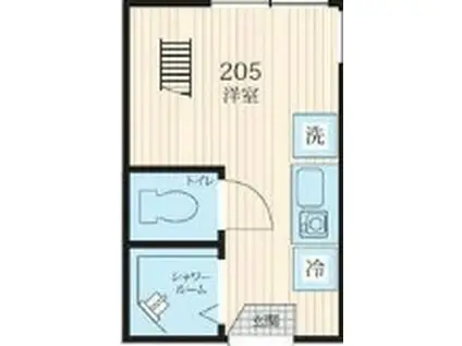 TM古川町(ワンルーム/2階)の間取り写真