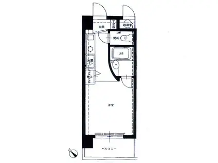 ルネスロワール博多駅南(ワンルーム/10階)の間取り写真
