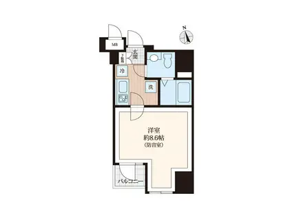 ラシクラスLAZO GINZA-イースト(1K/7階)の間取り写真