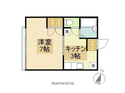 フォレスタ・ビアンカ(1K/1階)の間取り写真