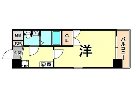 ONE ROOF FLAT NISHINOMIYA(1K/7階)の間取り写真