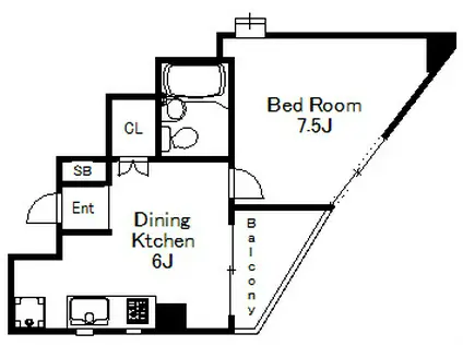 NOBSON西明石(1DK/5階)の間取り写真