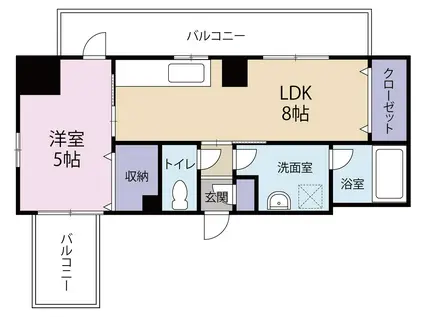 後藤ビル(1LDK/2階)の間取り写真