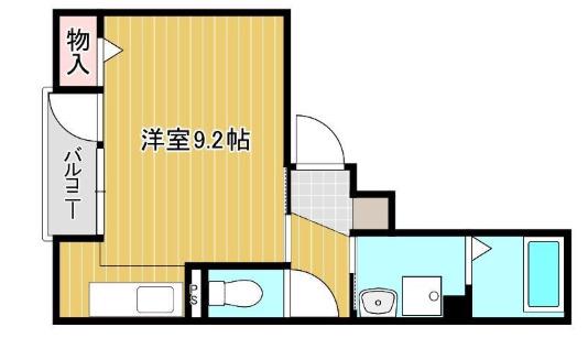 オラシオン人宿町(ワンルーム/4階)の間取り写真