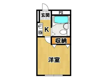 ジャルダン三田5番館(ワンルーム/3階)の間取り写真