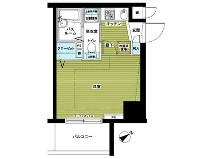 トーシンフェニックス新横濱イクシール(1K/7階)の間取り写真