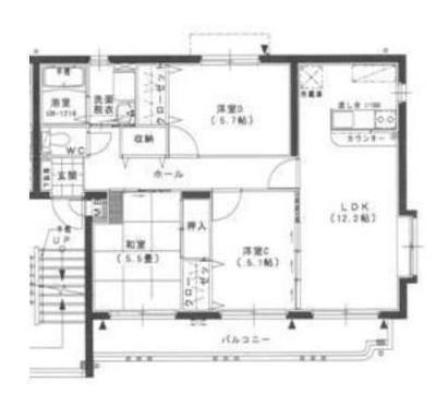アークレアY・Ⅱ(3LDK/2階)の間取り写真