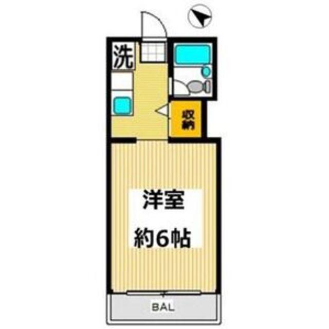 ヴァンベールTATE(ワンルーム/5階)の間取り写真