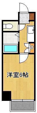 工大前アベニュー(1K/4階)の間取り写真