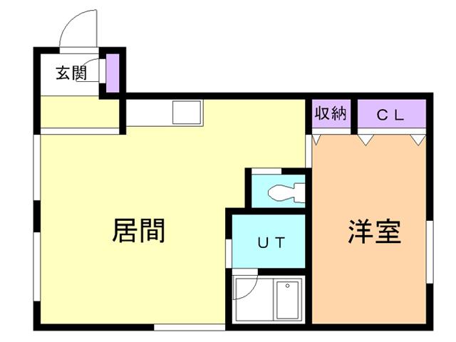 パークスクエア(1LDK/1階)の間取り写真