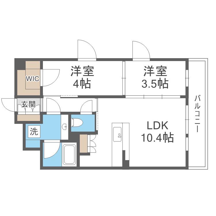 STANDZ新大阪(2LDK/5階)の間取り写真