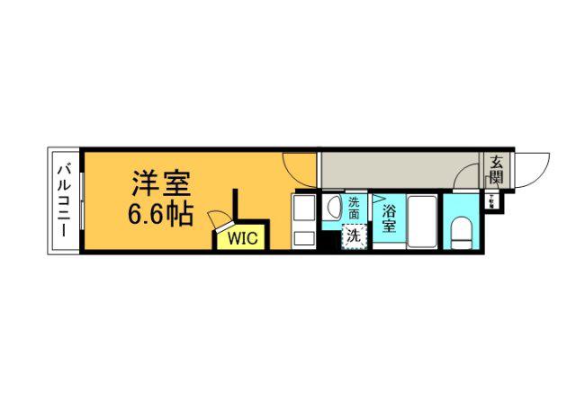 D.SIEL広島駅前(ワンルーム/4階)の間取り写真