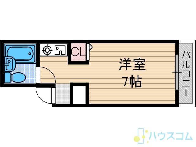 ツイン96(1K/4階)の間取り写真