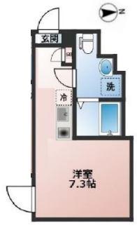 BASE上板橋(ワンルーム/1階)の間取り写真