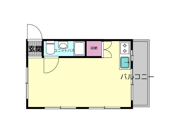 アートハウスなら(ワンルーム/5階)の間取り写真