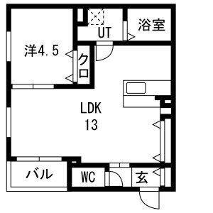 NAGOYA THE BASE(1LDK/3階)の間取り写真