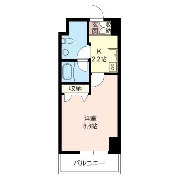 FELICE REGALO(1K/5階)の間取り写真