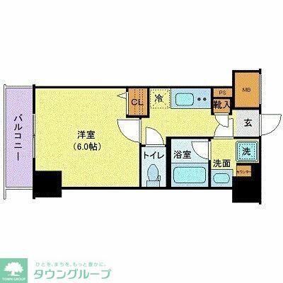 ラフィスタ大師前III(1K/11階)の間取り写真