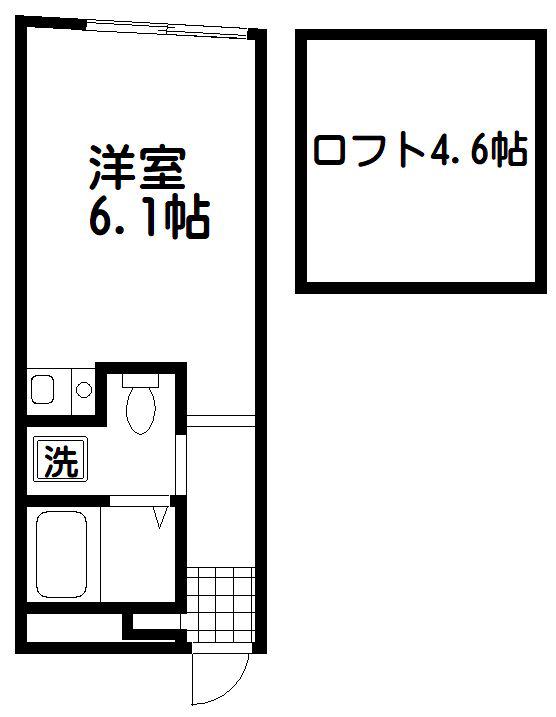 クレール中野(ワンルーム/1階)の間取り写真