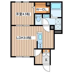 グレイスメゾン長町二丁目(1LDK/1階)の間取り写真