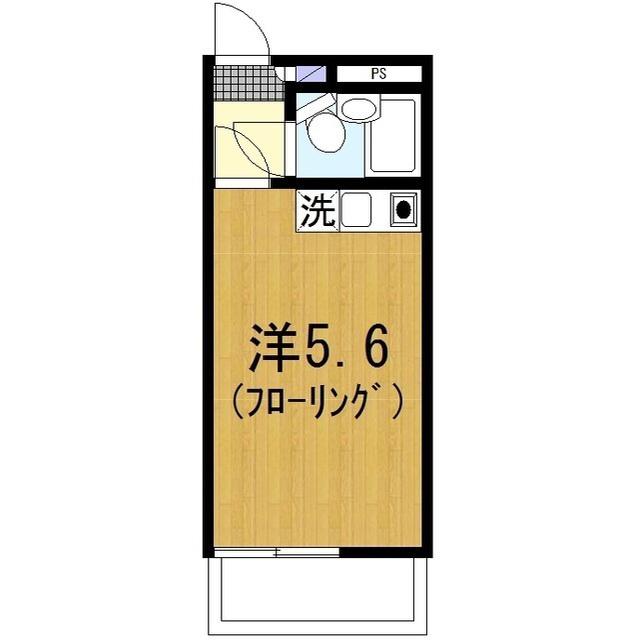 ストーク新丸子壱番館(ワンルーム/1階)の間取り写真