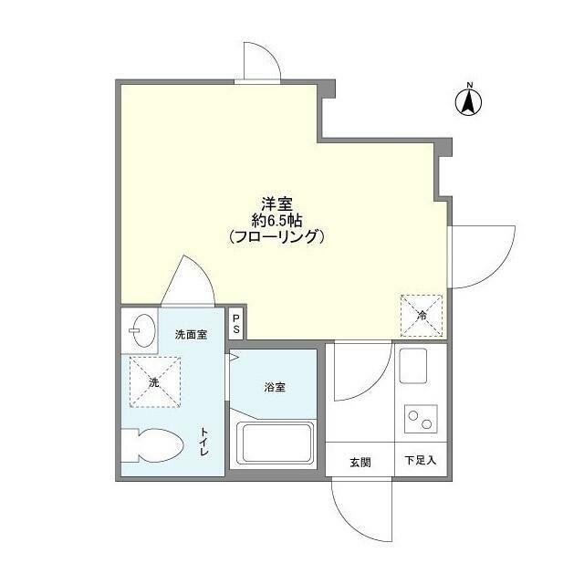 ブラントン石神井公園(1K/3階)の間取り写真