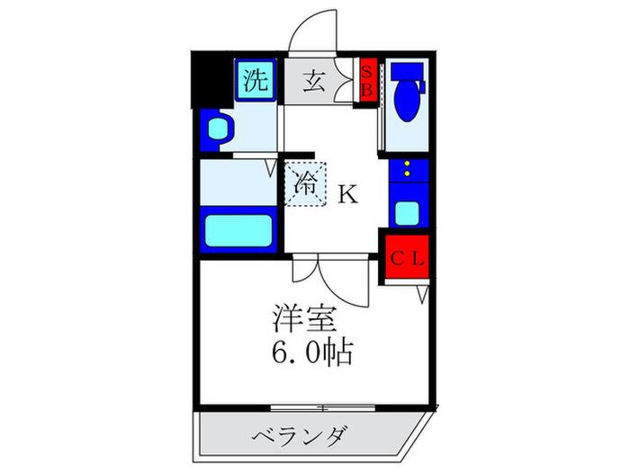 L&CスターハイツNO17(1K/1階)の間取り写真