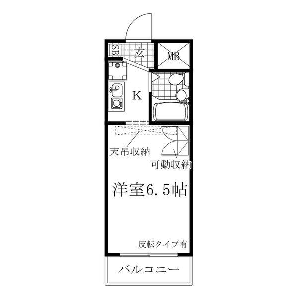 ST1118(ワンルーム/1階)の間取り写真