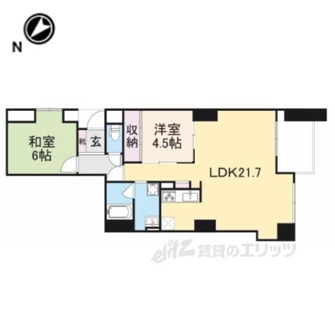 コスモ守山5番館(2LDK/2階)の間取り写真