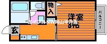 コーポ橋本(1K/1階)の間取り写真