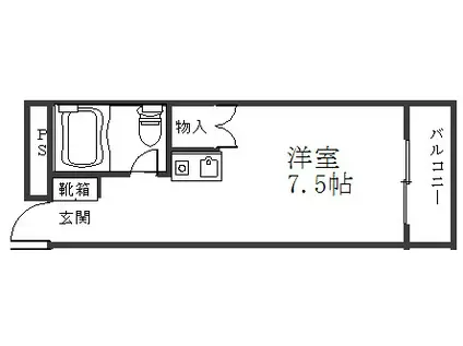 ビラ・マツモト(1K/2階)の間取り写真