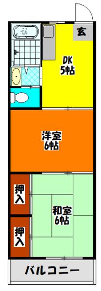 トップイット門真(2DK/4階)の間取り写真