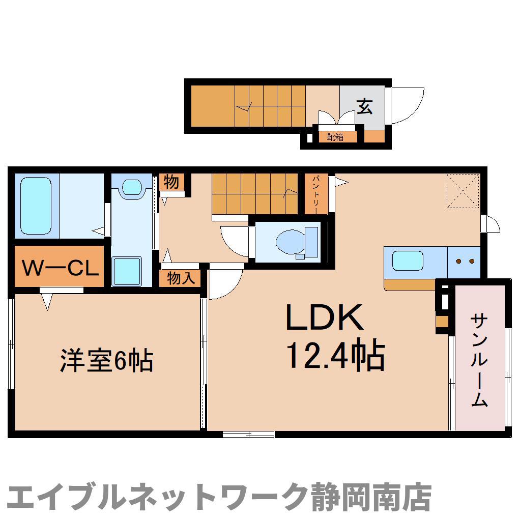 アヴァンス(1LDK/2階)の間取り写真