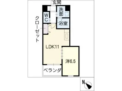 オリエント・コート(1LDK/5階)の間取り写真