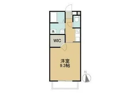 プチキャッスルII(1K/1階)の間取り写真