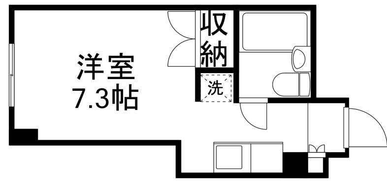 プルミエール西荻(ワンルーム/1階)の間取り写真