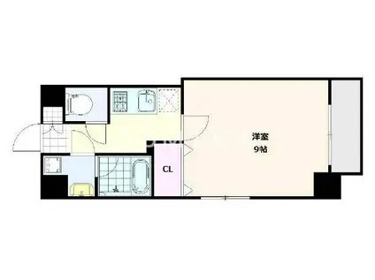 SOL東中央(1K/3階)の間取り写真