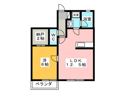 エス・コート八幡(1SLDK/1階)の間取り写真