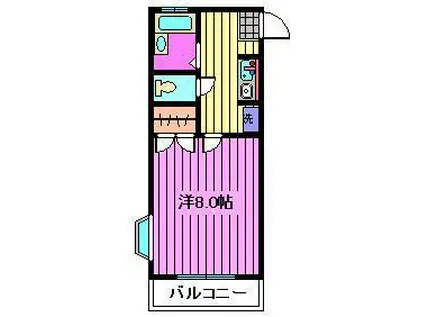 HEIM EXCELL(1K/1階)の間取り写真