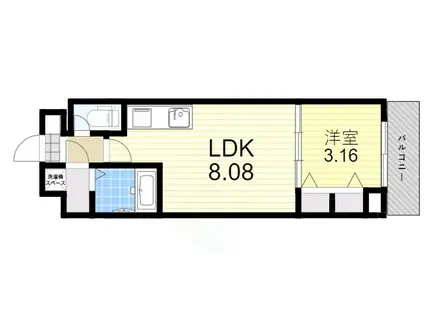 FDS AERAS VIM(1LDK/2階)の間取り写真