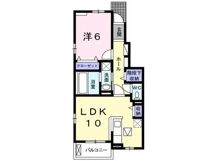 ローズタウン(1LDK/1階)の間取り写真