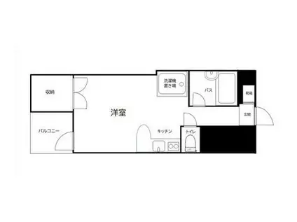 毘沙門坂ビル(ワンルーム/3階)の間取り写真