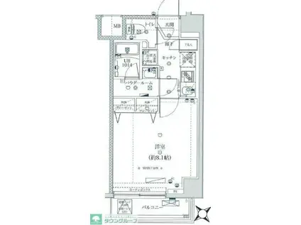 MAXIV西川口SC(1K/3階)の間取り写真